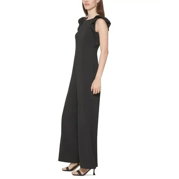 NEW! Calvin Klein Women's 14 Flutter-Sleeve Jumpsuit NWT $139 - Picture 3 of 3
